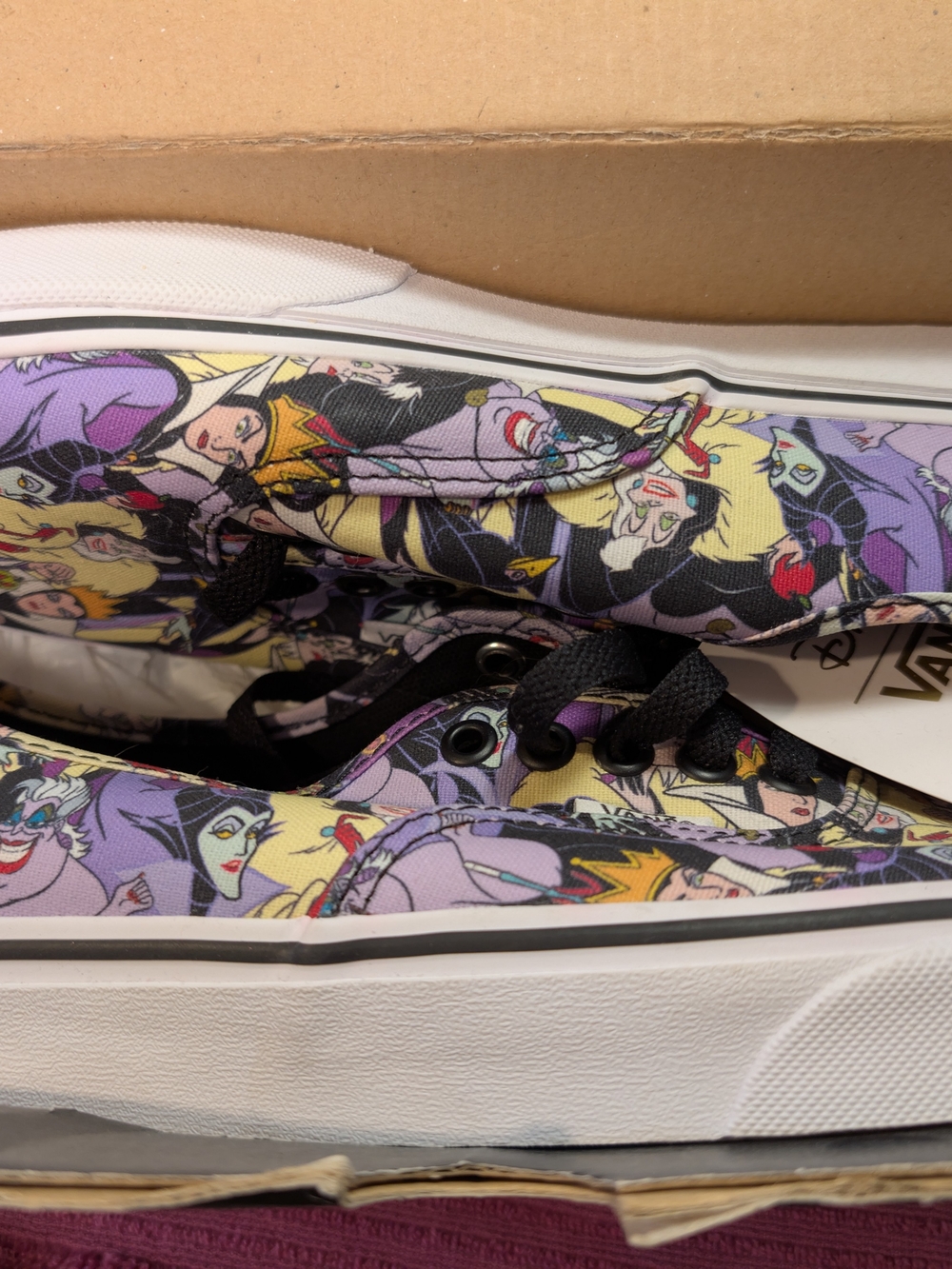 Vans x Disney Villains Canvas Sneakers - Purple Multi - Picture 3 of 6